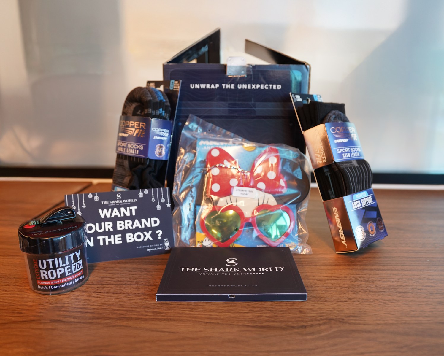 Products displayed with The Shark World box