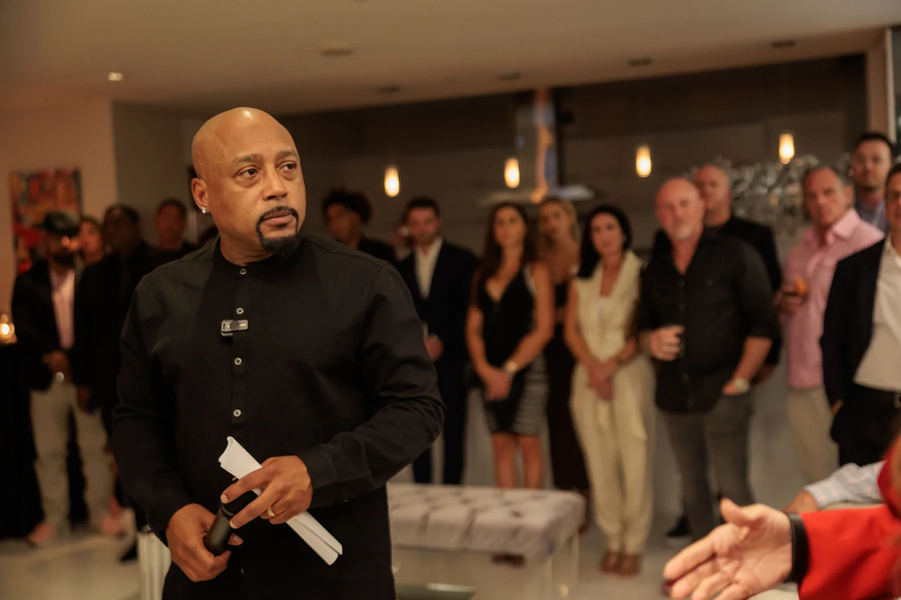 Daymond John at a private Evening With A Shark gathering