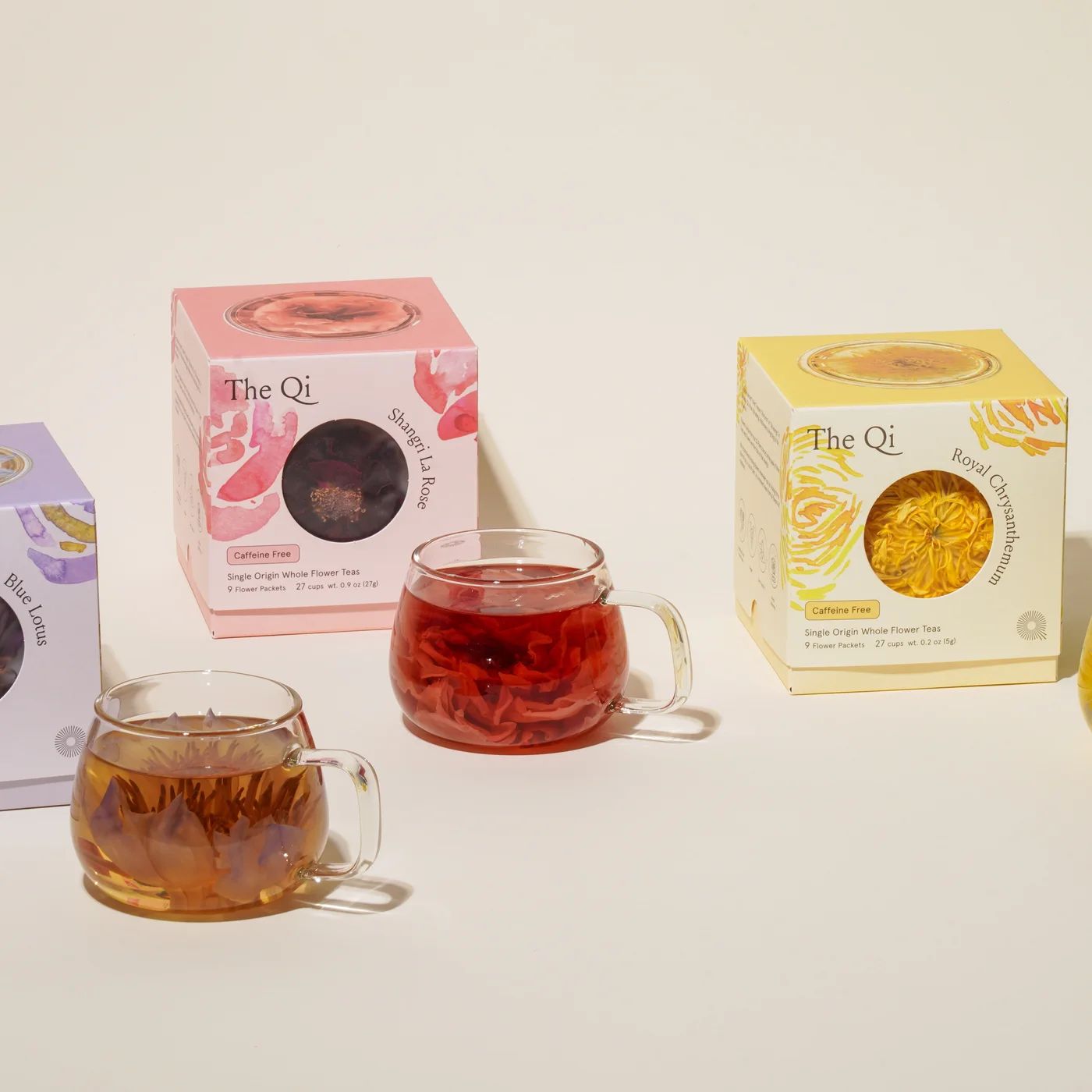 The Qi flower tea product